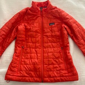 Patagonia Nano Puff jacket-small- orange/red